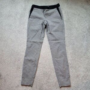 The Limited Exact Stretch Black and White Plaid Checkers Womens Size 0